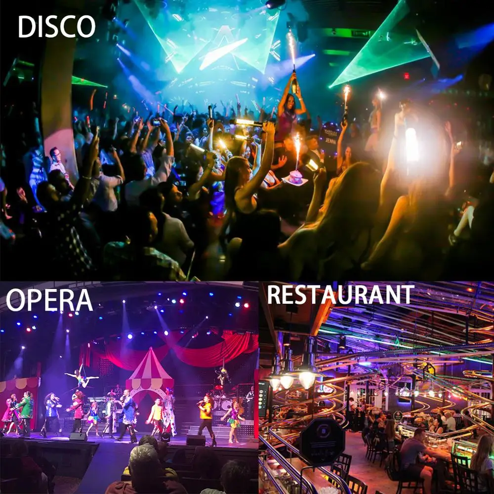 Par Lights 12 LED RGBW DJ 4 в 1 Disco Light DMX Controller Effect For KTV Stage Lighting|Эффект освещения сцены| |