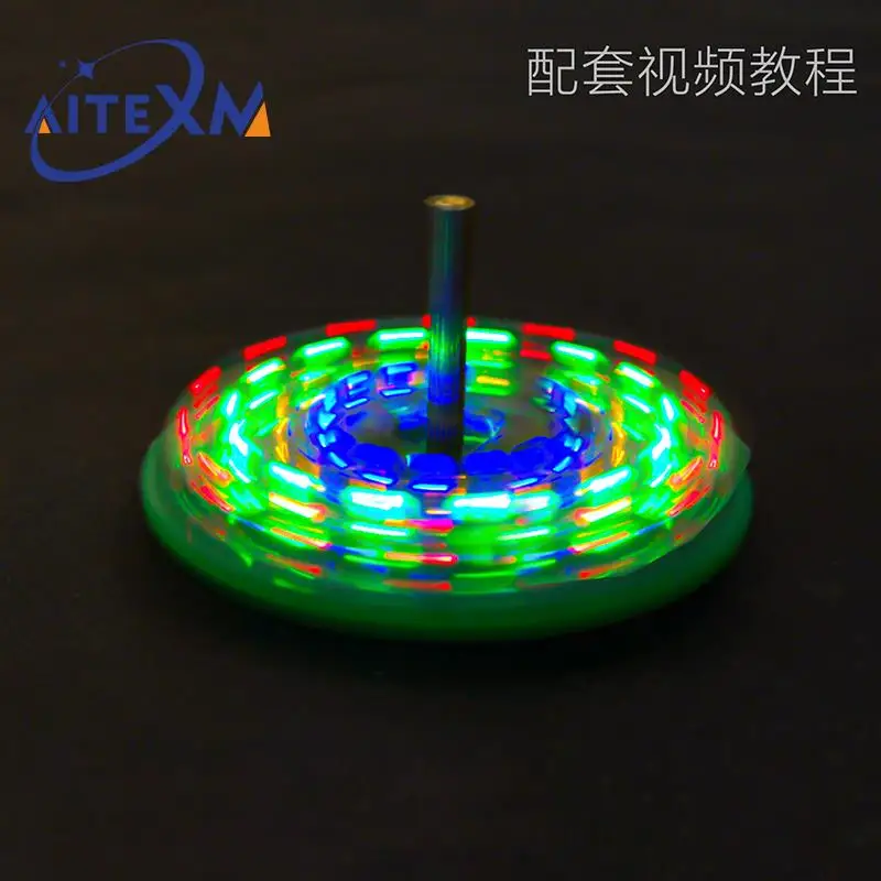 Diy Electronic Kit LED Gyro DIY Welding Rotating Lantern Inline Components Sodering Project(without Battery) | Электронные