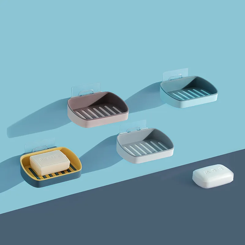 Присоска без перфорации настенная посуда мыльница чехол для мыла держатель