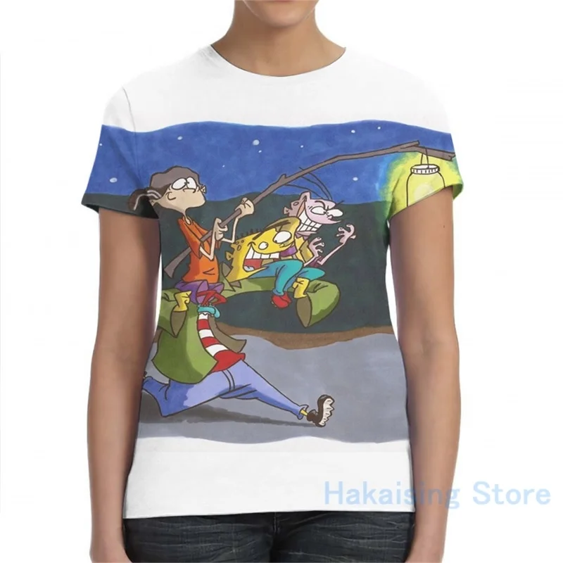 Ed Edd n Eddy Мужская футболка женская с принтом модная для девочек топы мальчиков