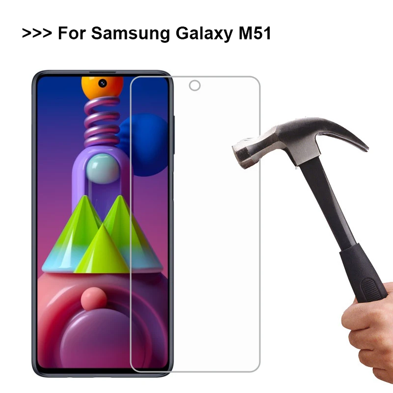 Закаленное стекло для Samsung Galaxy M51Screen Protector on M51 защитная стеклянная пленка Cristal