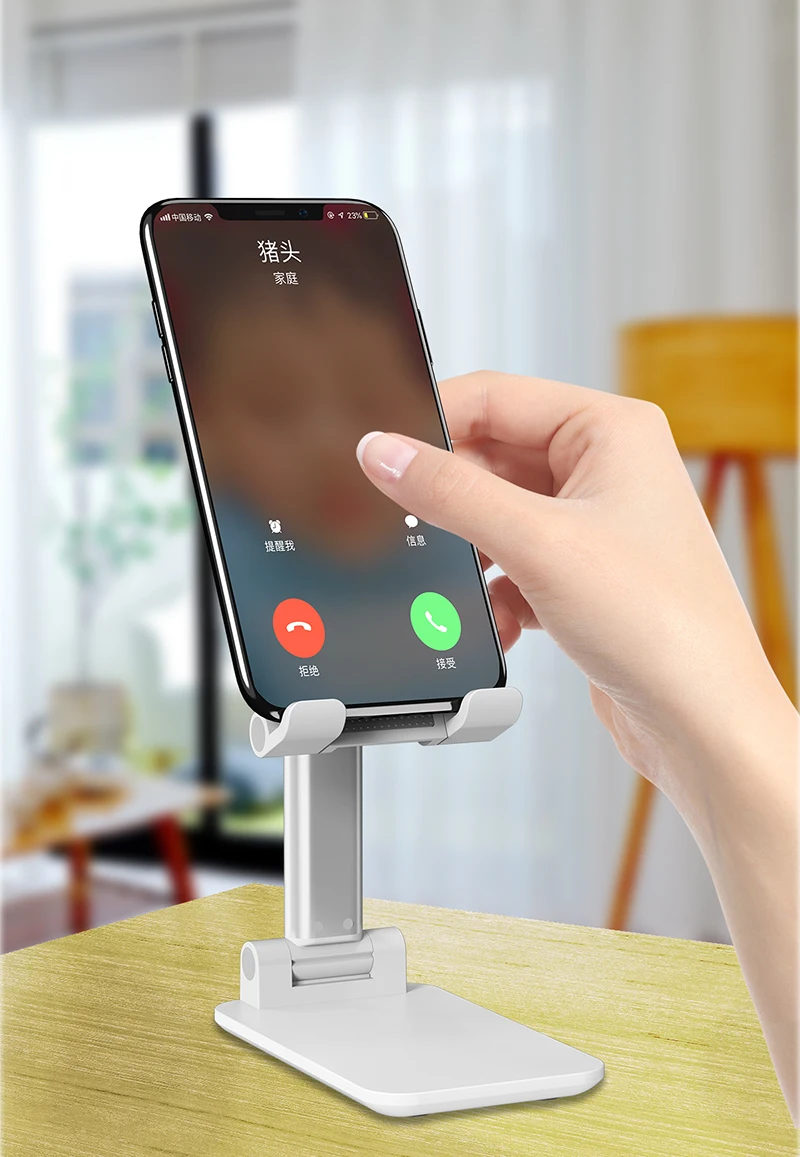 Universal Foldable Tablet Cell Phone Holder Rotation Flexible Metal & PC Bracket Desk Support Stand Mount For Online Lesson Live