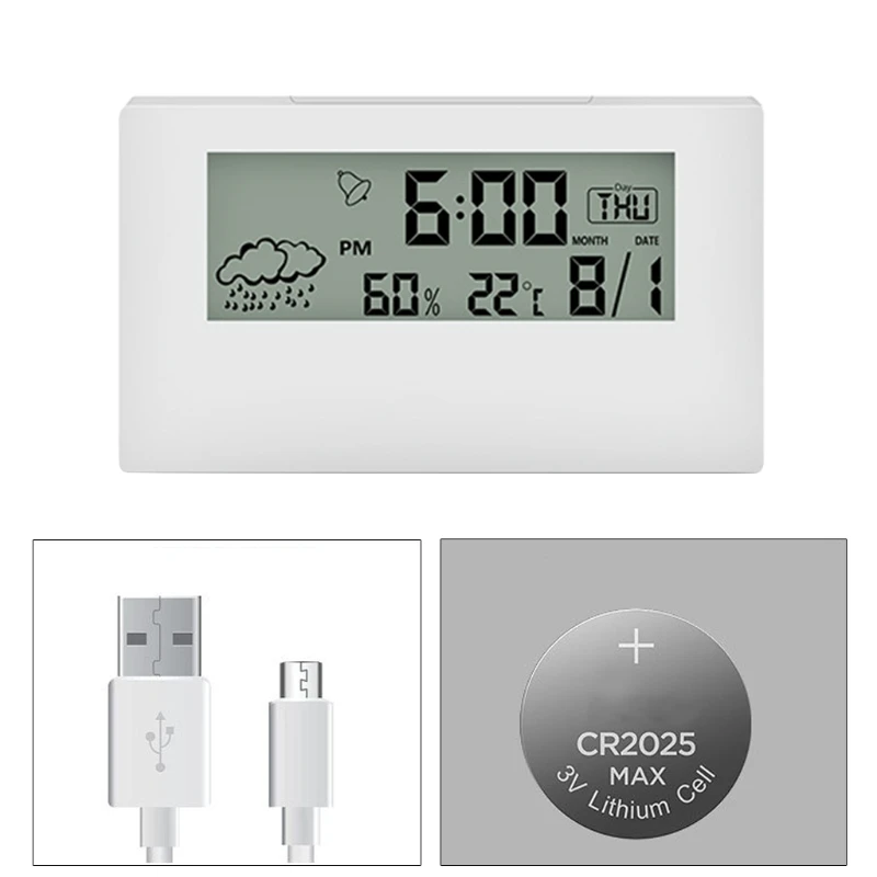 

Digital Display Household Indoor Electronic Home Thermometer Hygrometer Smart Multifunction Temperature Humidity Monitor