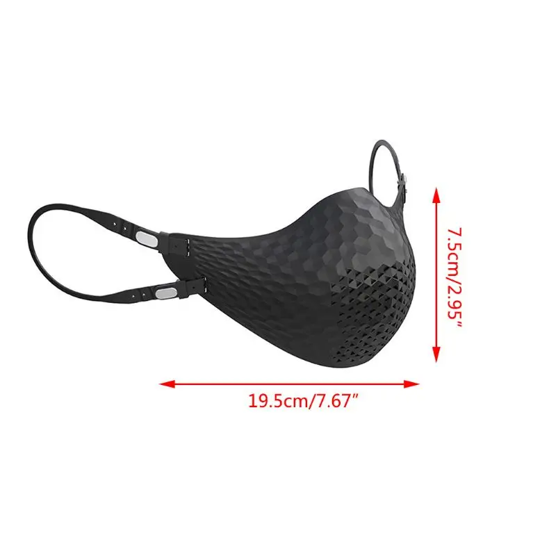 

Creative Silicone Protective Mouth Mask Breathable Anti Dust Windproof Sunscreen Reusable Face Cover with Valve Filter