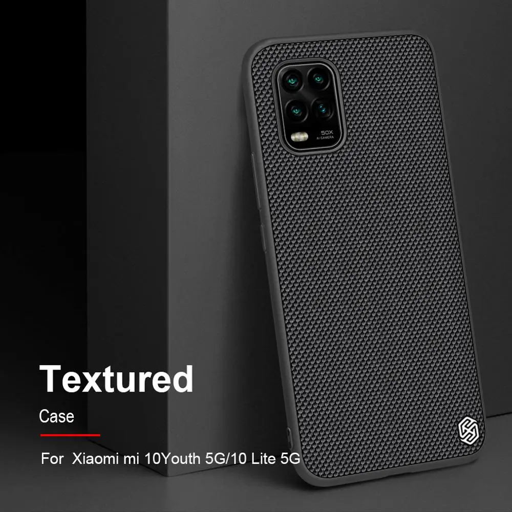Чехол для Xiaomi Mi 10 Youth 5G NILLKIN Текстурированный чехол из нейлонового волокна задняя