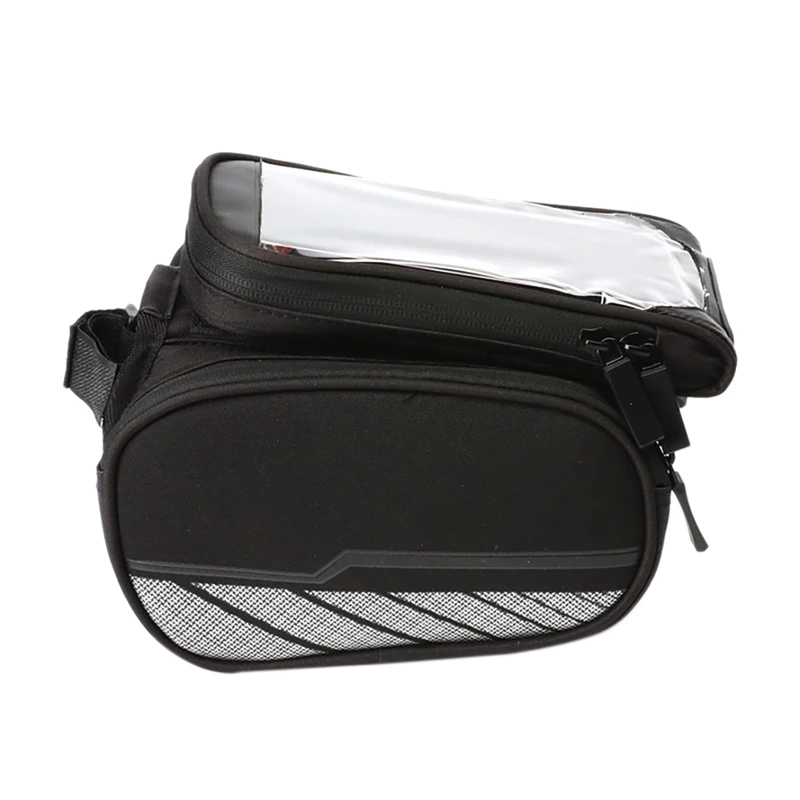 

MTB Bike Top Tube Bag Bicycle Press Screen Mobile Phone Bag Waterproof Bike Front Frame Pouch Bicycle Accessories