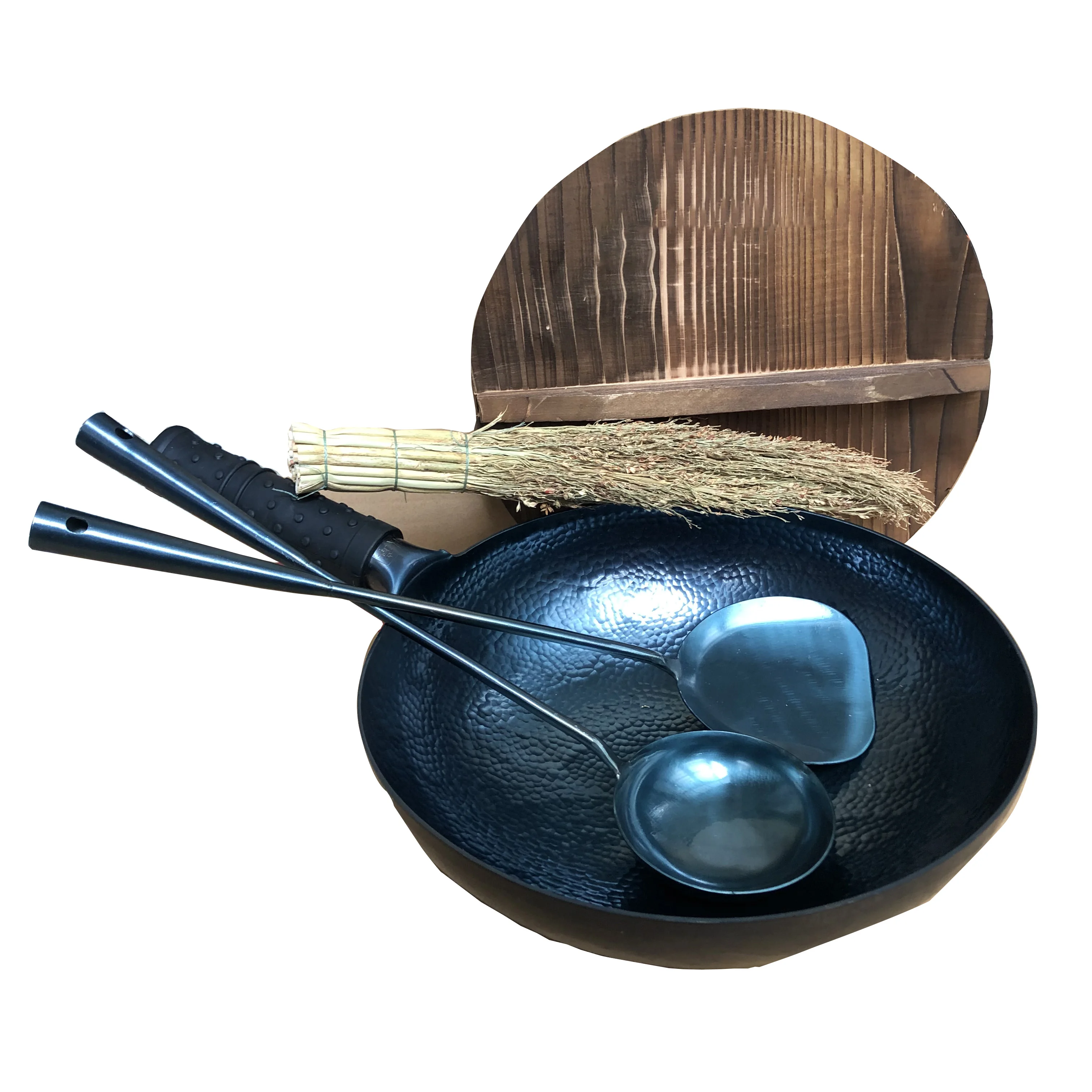 

Антипригарная сковорода Master Star высокой плотности, Китайская традиционная железная ручная работа, кованая железная антипригарная газовая к...