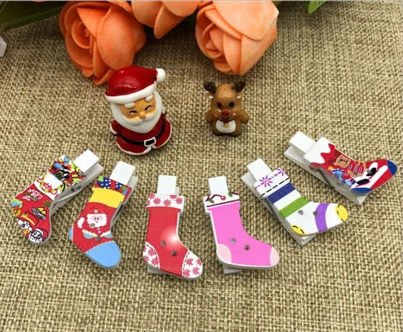 12 шт. декоративные зажимы для рождественских чулок|Кулоны и подвески| |