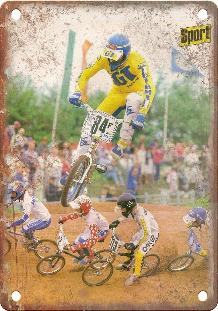 

BMX Magazine GT Photo Ad 12" x 9" Reproduction Metal Sign B531