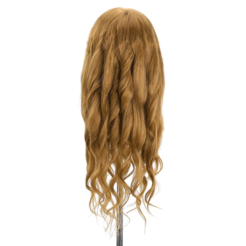 

Neverland 24Inch 50% Real Hair Mannequin Head for Hairdressing Doll Head Styling Braiding Hair Training Head for Hairdressers