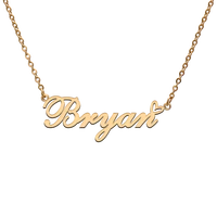 god with love heart personalized character necklace with name bryan for best friend jewelry gift