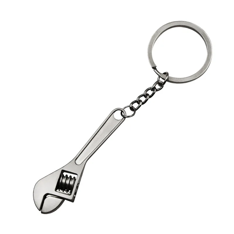 Wrench Keychain Stainless Steel Car Key Ring High-grade Simulation Spanner Chain keyring Keyfob Tools Novelty | Инструменты
