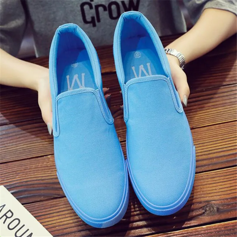 

Men's canvas shoes spring autumn platform mens shoes fashion casual men sneakers breathable comfortable lazy shoes mens loafers