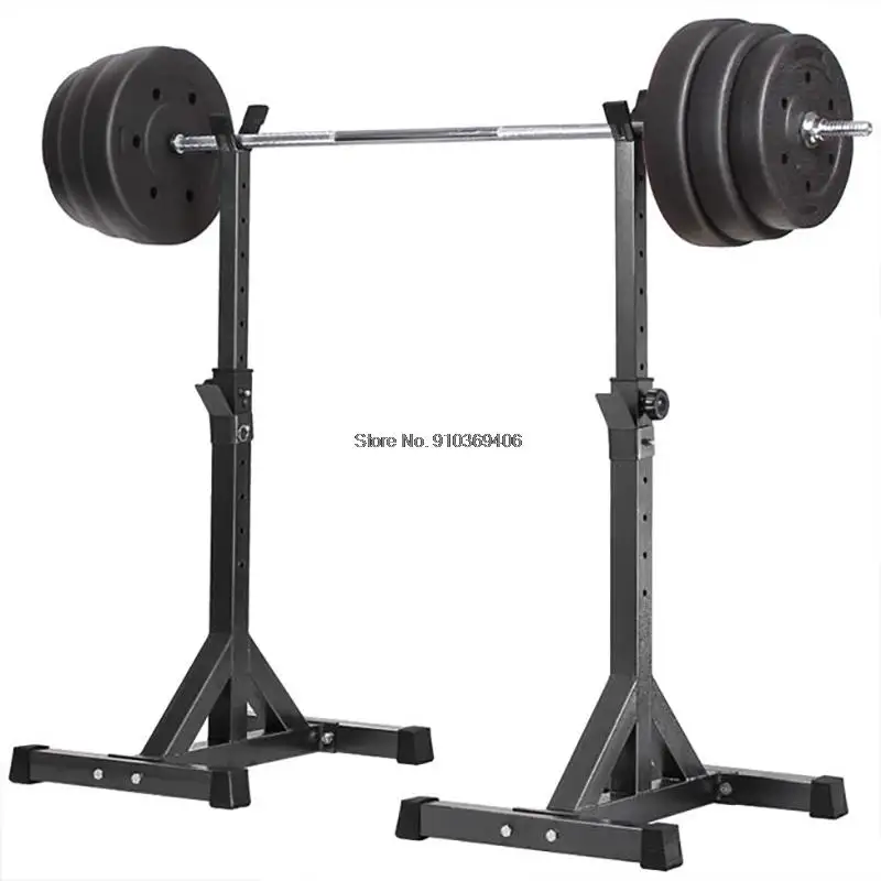 Squat Rack Home Indoor Fitness Equipment Split Rack Weightlifting Bed Adjustable Professional Suit Barbell Bench Press