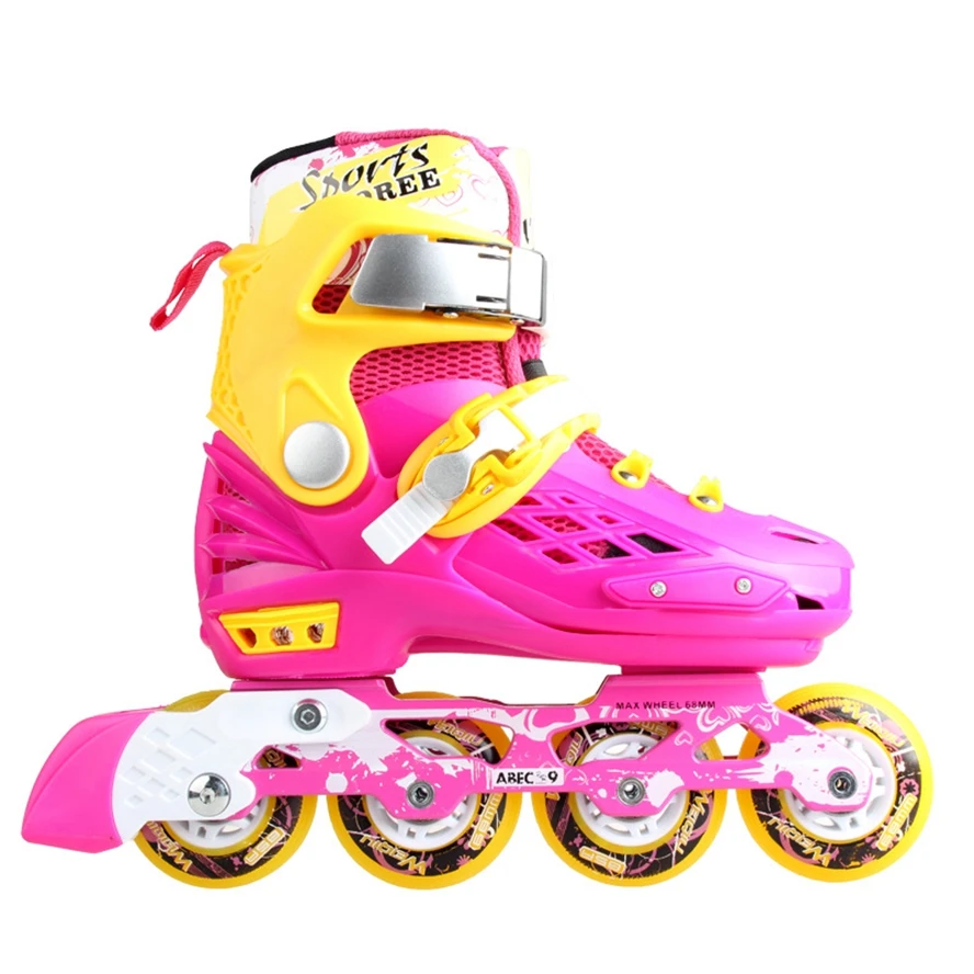 Набор для детей мигающий роликовый каток детская обувь катания на коньках шлем