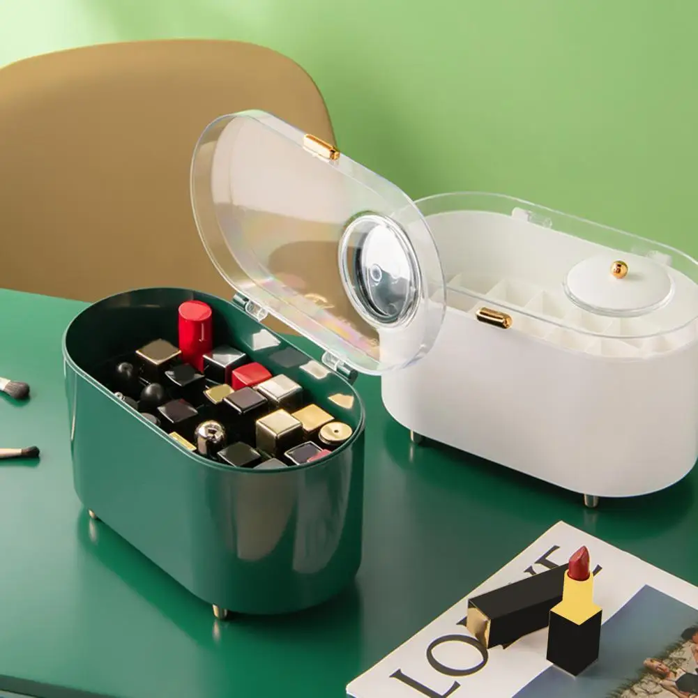 

Desktop Cosmetic Brush Barrel Organizer Eyebrow Pen Lipstick Storage Box Pearl Makeup Jewelry Case Display Rack