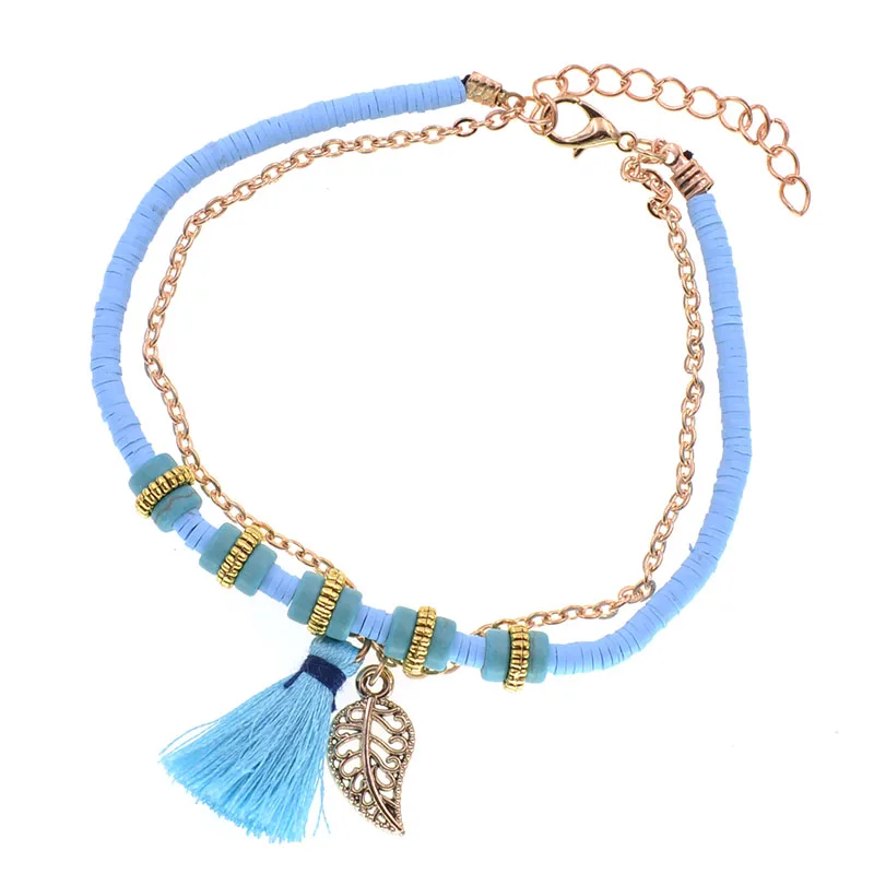 Украшения для ног WELLMORE BOHO женские браслеты на щиколотку с камнями и подвесками, яркие и модные, оптовая доставка.