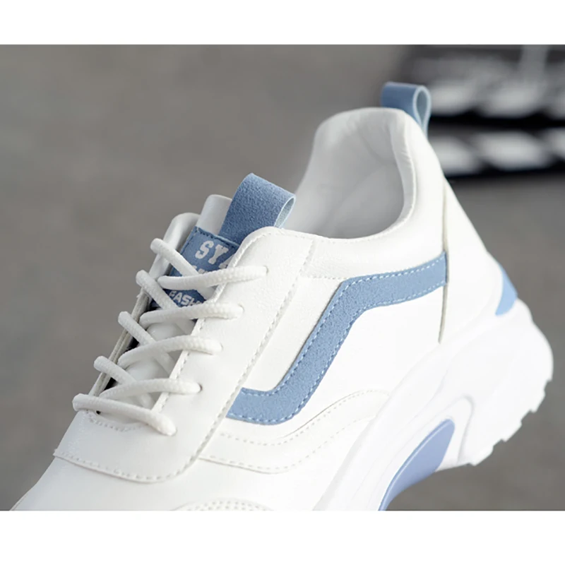 

Old Dad Shoes Women Sneakers White Height Increase Breathable Sports Shoe Girls Casual Walking Platform Footwear Tennis Shoes