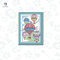 joy sunday balloon handmade needlework stamped cross stitch kits 11ct printed fabric 14ct counted canvas embroidery gifts set