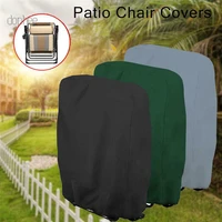 dophee 3 size stacked chair dust cover storage bag outdoor garden patio furniture protector waterproof dustproof chair organizer