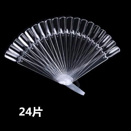 24PCS 32 шт./компл. кольцо Практика Дисплей инструменты украшения диаграммы палитра Типсы для дизайна ногтей Полировка цвет уход Акрил Поддельные круглые колеса - Цвет: 24PCS