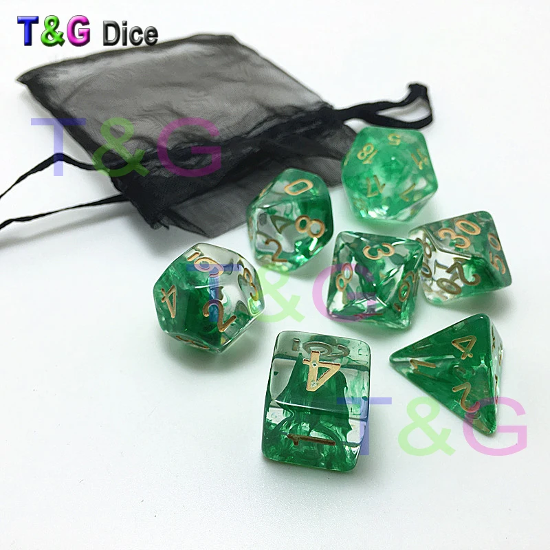 New Dice Polyhedral Nebula Blue w White Set of 7 for DnD Game plus POUCH BAG d4 d6 d8 d10 d12 d20 dice set Gift Toy|new ring settings|new born baby