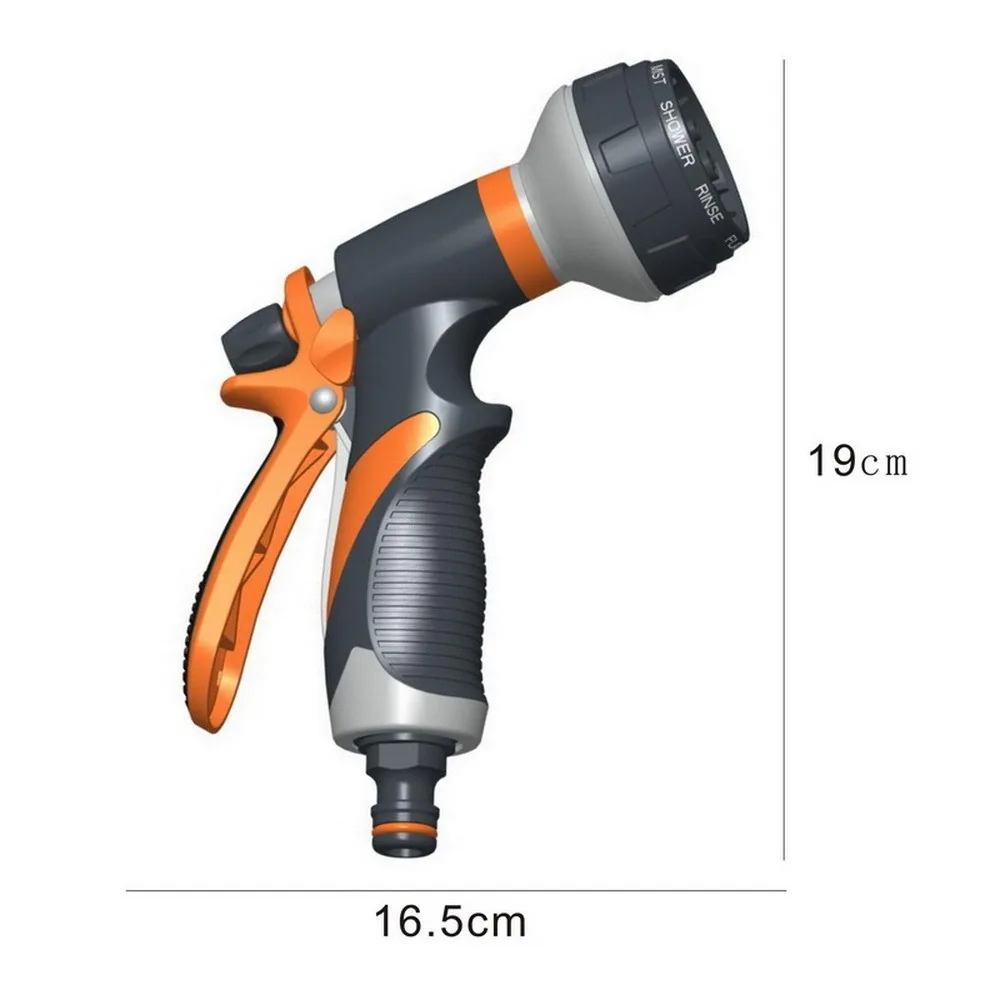 

8 Pattern Garden Water Gun Hose Nozzle Mutifunctional Household Car Washing Yard Water Sprayer Pipe Tube Nozzle Sprinkle Tools