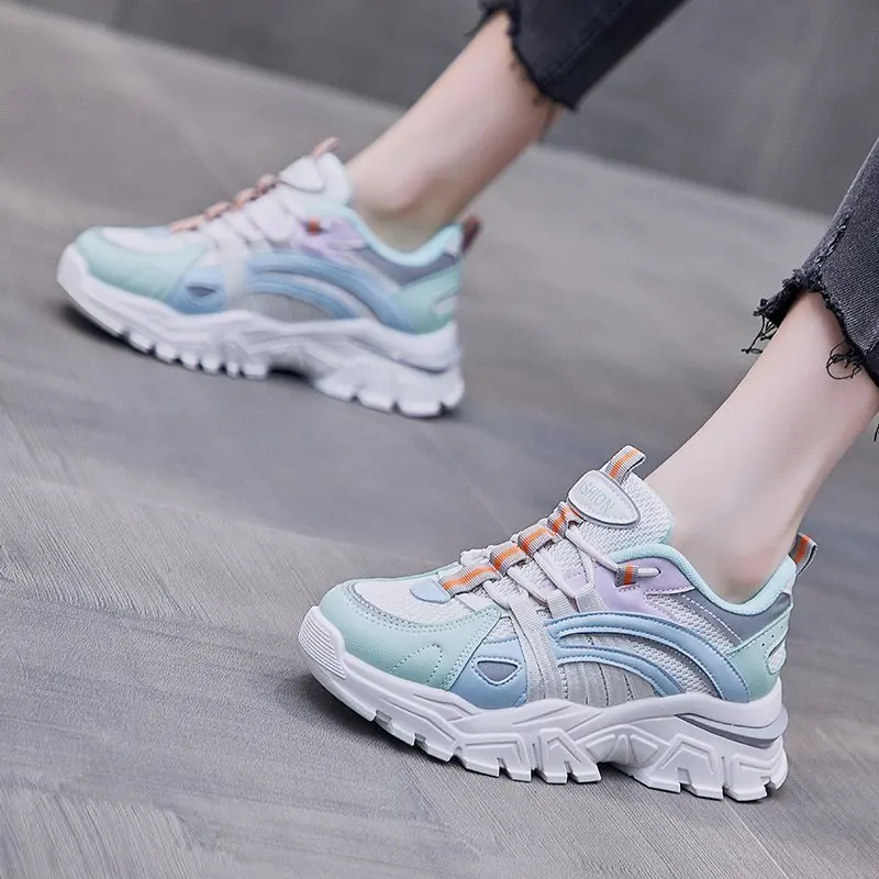 

Dad Shoes Women's Spring New Casual Shoes Running Sneakers Women's Pumps Low Top Women's Shoes Flat Shoes