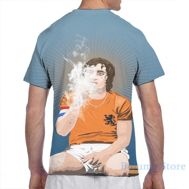 Футболка Мужская/женская с принтом Johan Cruyff тенниска из Нидерландов модная майка