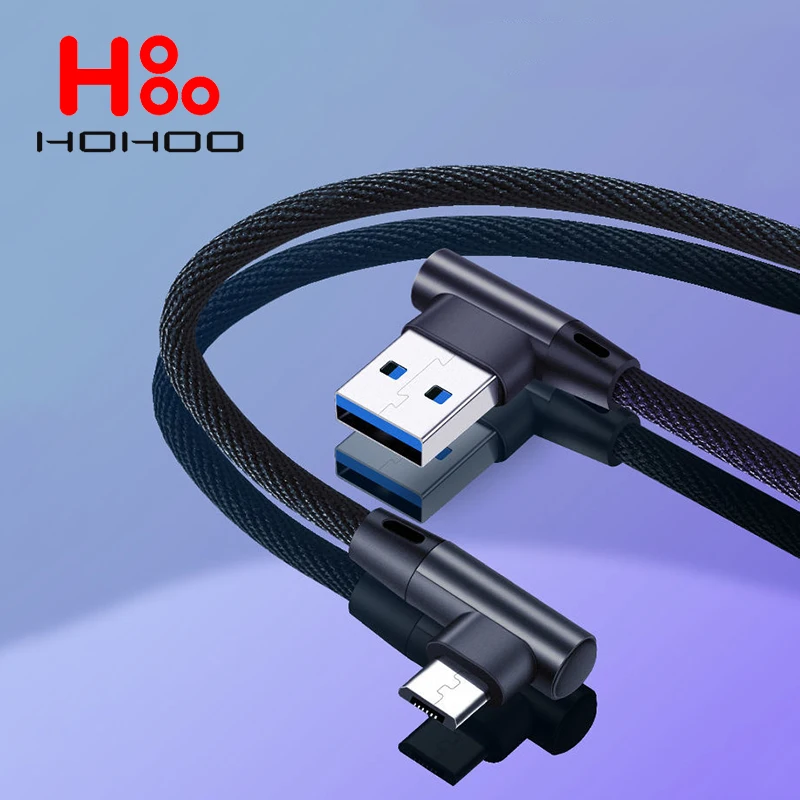 hohoo micro usb cable for xiaomi redmi 4x note4 5 usb c cable fast charging for samsung s7 android phone quick charger data cord free global shipping