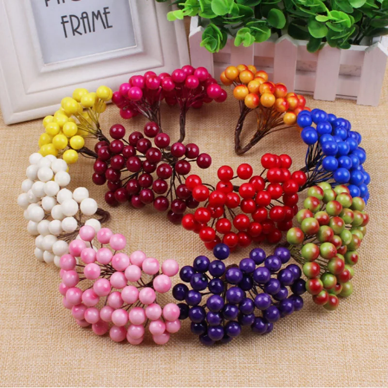 Мини модная Имитация на Рождество Рождественская пена фруктовые искусственные