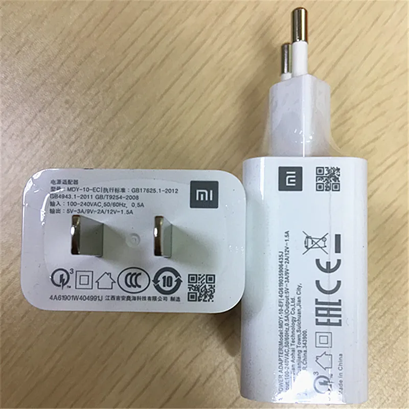 Оригинальное Xiaomi mi 9 SE USB быстрое настенное зарядное устройство QC3.0 18 Вт адаптер быстрой зарядки type C кабель для Red mi K20 Pro Note 7 Pro mi 9t pro