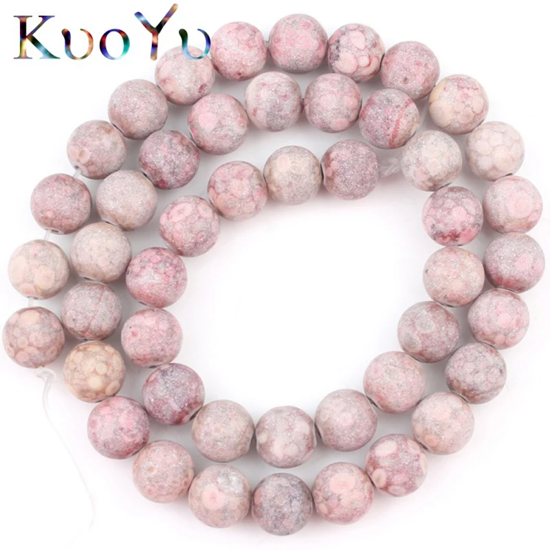 Матовый фиолетовый красный дождевой камень жасперы бусины круглые свободные