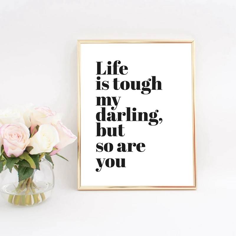 Жизнь жесткая мой дорогой но вы тоже любите цитаты постеры и принты подарок на