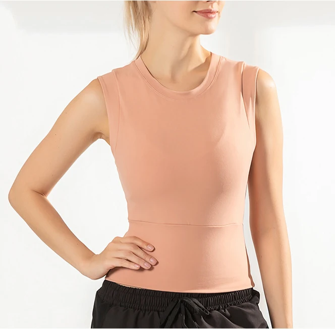 Blesskiss Reflective Crop Top Sport Shirt Women Summer Fitness T-shirt Sleeveless Ladies Workout Gym Top Tshirt Pink Blue - Цвет: pink