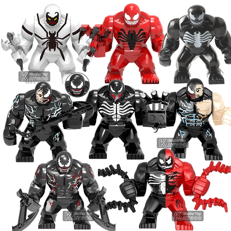 Большой размер фигурки Venom Carnage Batman Hulk Thanos Cull Spiderman Ironman строительные блоки набор