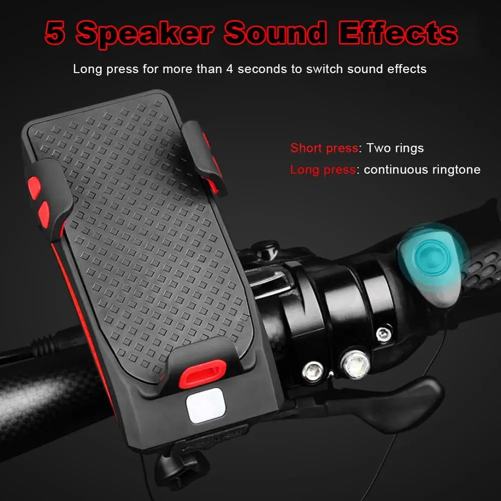 Красный мобильный телефон держатель для велосипеда универсальный силиконовый