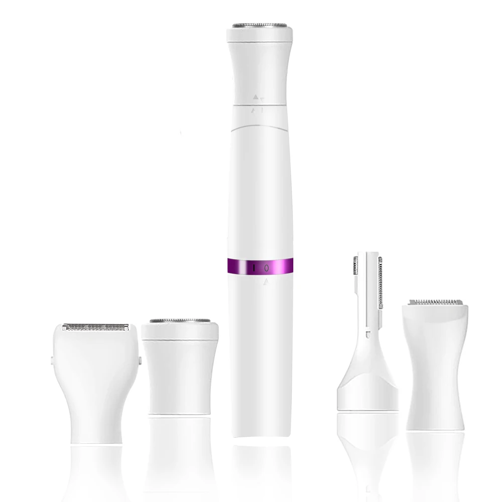 4-в-1 электрическая мини-бритва для леди очень вечность удаление волос на лице