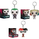 FUNKO отряд самоубийц Джокер и Харли Квинн Карманный Брелок виниловая экшн-фигурка коллекционные модели игрушки для детей Рождественский подарок
