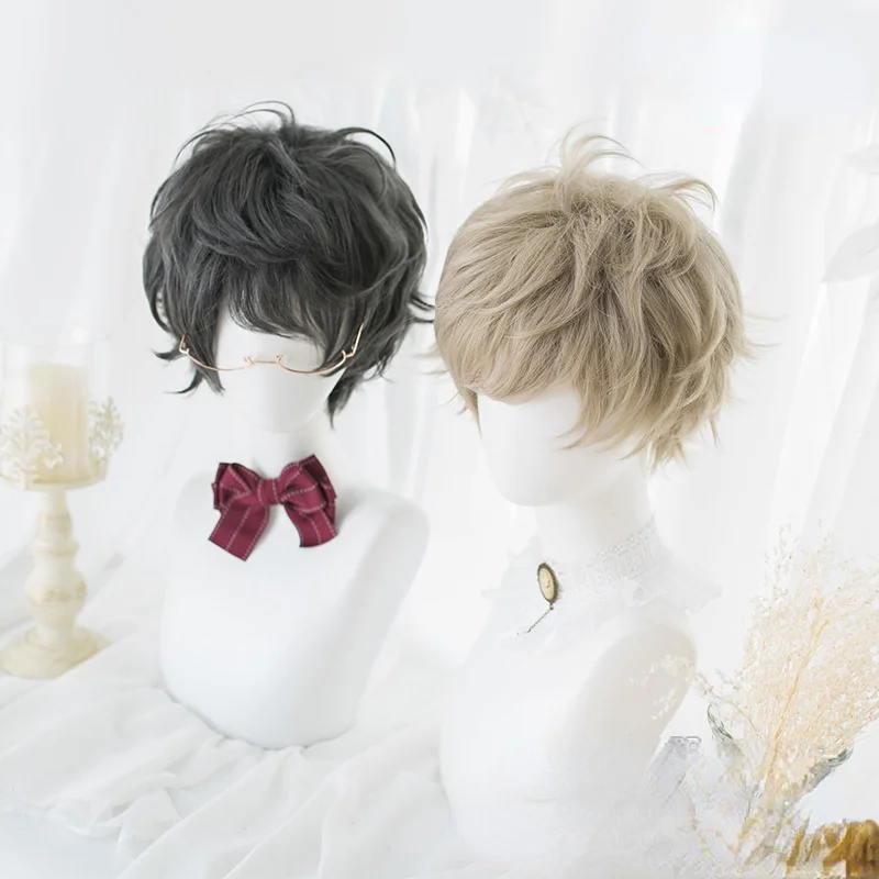 

Men's Lolita Daily Gay Sheep Roll Huai Sheng Lu Sheng Handsome Gay Harajuku Lolita Wig Anime Accessories Halloween Accessories