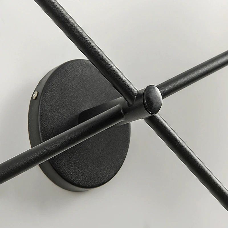 

Nordic Creative LED Wall Lamp Black Gray Atmosphere Simple Bedroom Living Room Cafe Wall Decorative Lighting