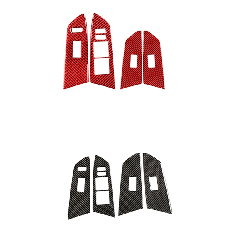 

Наклейка на панель переключателя стеклоподъемника автомобиля из углеродного волокна для Toyota - 2014-2021