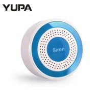 yupa mini wireless rf 433mhz alarm siren sound light indoor strobe siren 100db horn siren for home security alarm system