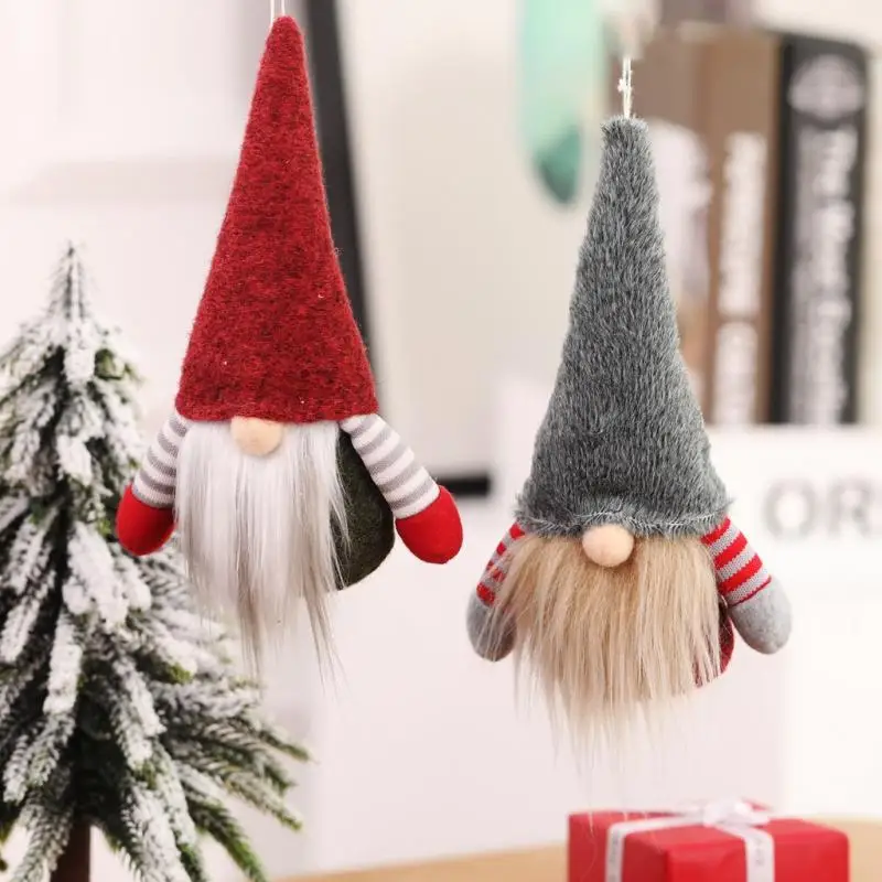 

Christmas Faceless Old Man Christmas Tree Hanging Ornament Christmas Gnome Plush Doll Pendant Party Decor Gift Xmas Gift