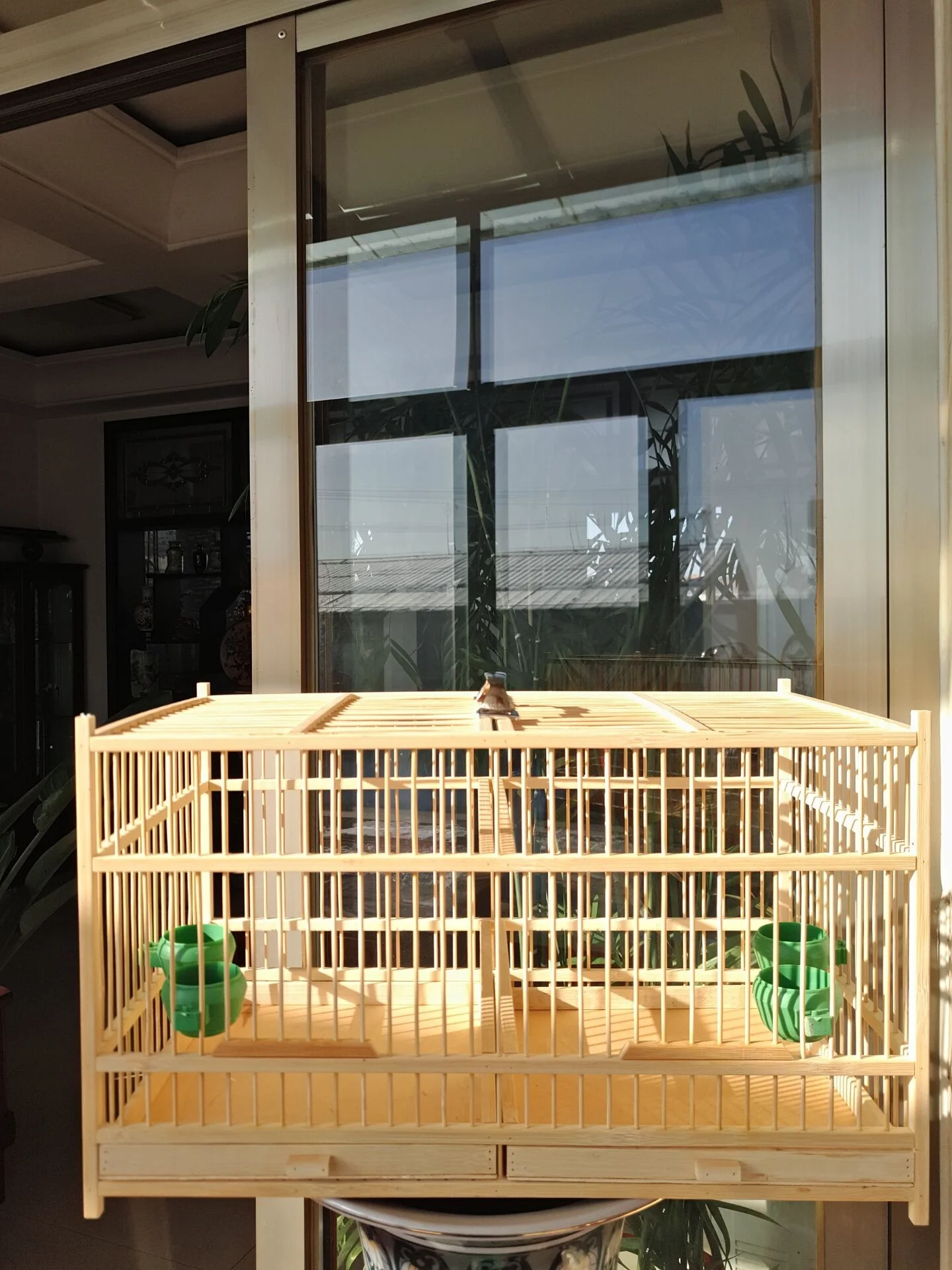 

Super Large Bamboo Bird Cock Cage 50cm Handmade Breathable Bird Nest Traditional Chinese Folk Crafts Pet Product Bird House