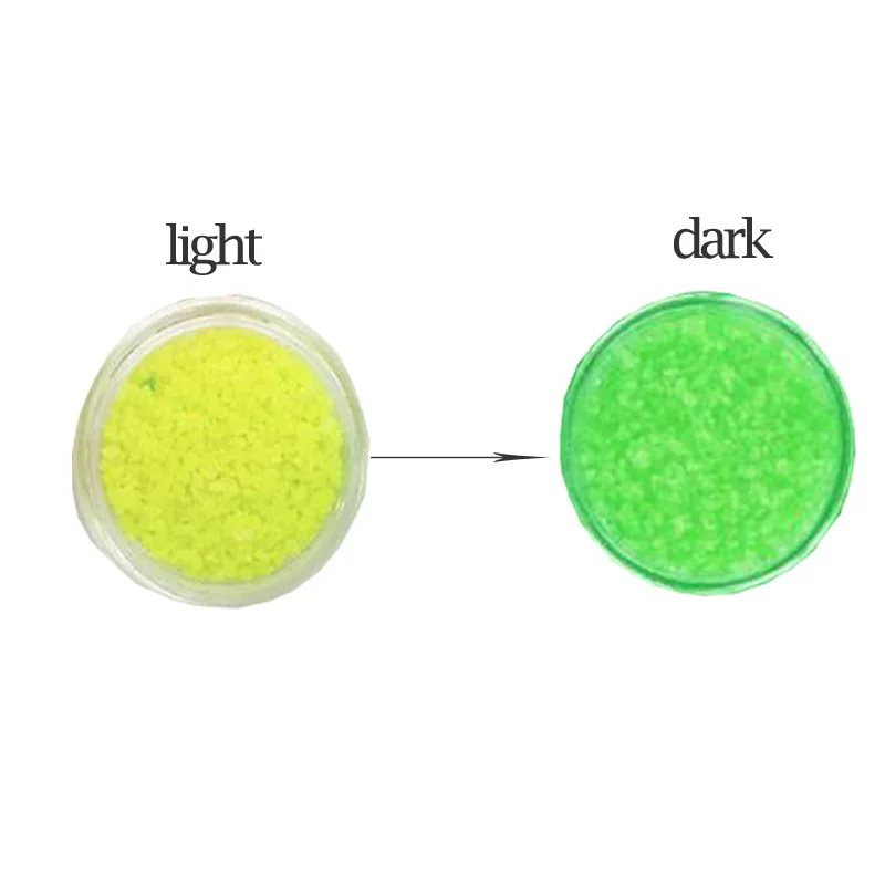 Bright Yellow Светящийся блеск для ногтей, пудра, украшения, фосфорный пигмент, люминесцентный порошок, фосфоресцирующий УФ лак для ногтей, аксессуары - Цвет: Bright Yellow