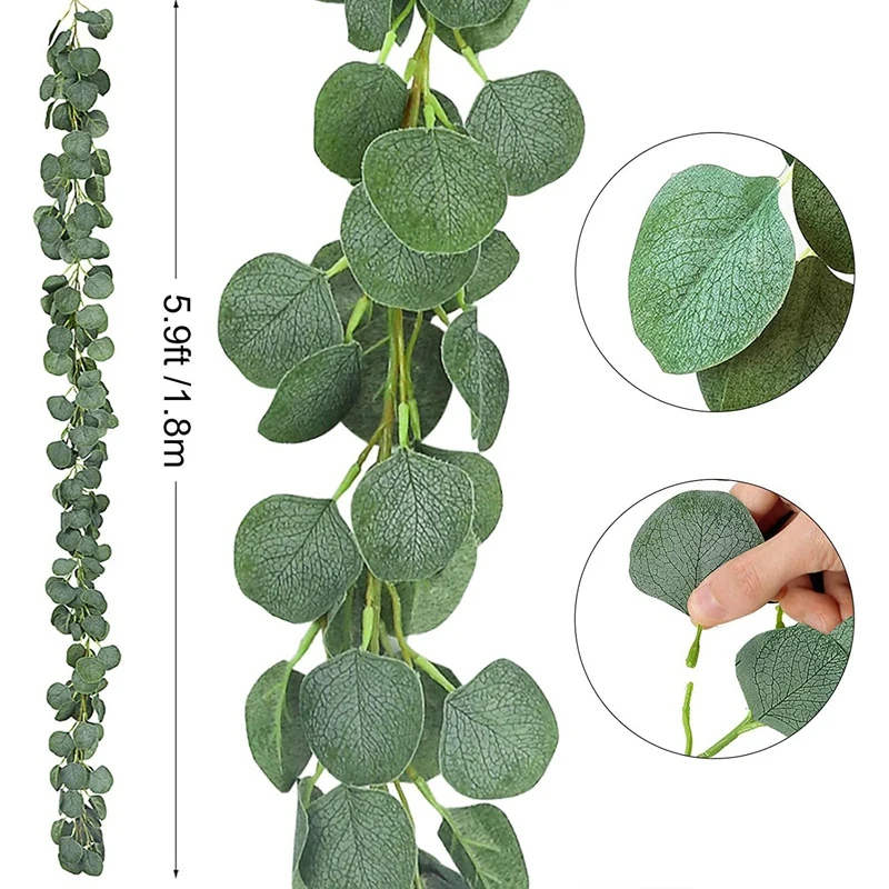 2 шт. искусственный эвкалипт Плющ искусственные листья эвкалипта виноградные