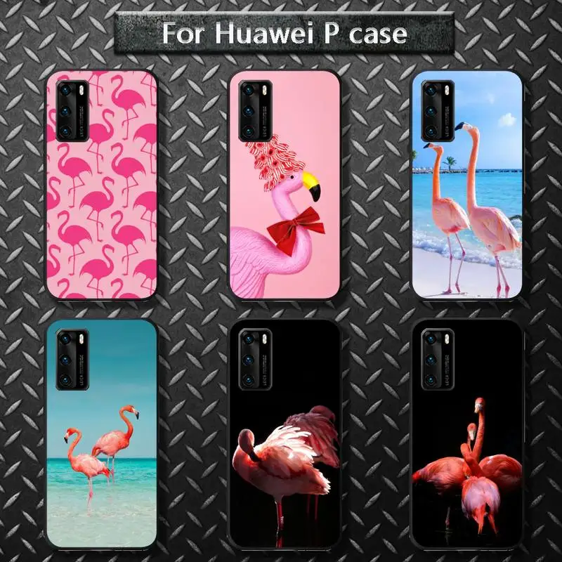 

Pink flamingo Phone Case For huawei P40 P30 pro lite P10 P20 P30 psmart 2020 2019 2017 2018 For P40 lite phone case