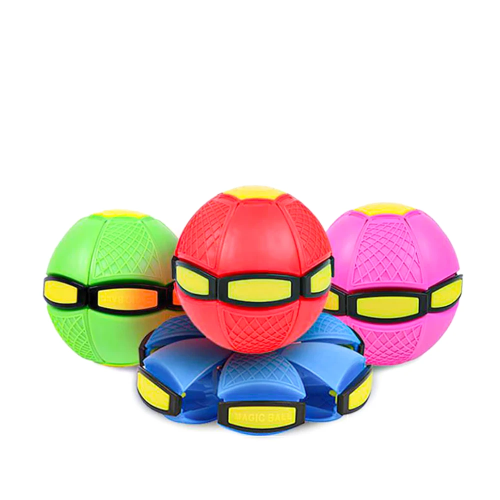 

Mini LED Flying UFO Flat Throw Disc Ball With LED Light Toy Kid Outdoor Bouncing Ball Rebound Bouncing Sports Ball Toy Brinquedo