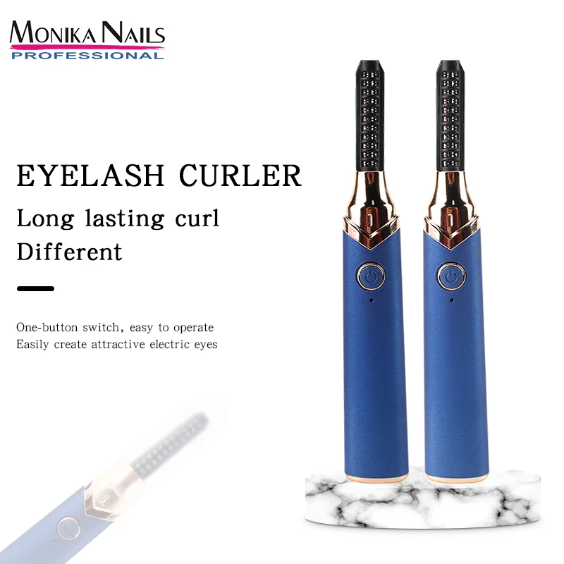 

Mini Advanced Electric Heated Eyelash Curler USB Rechargeable Heated Eyelashes Hot Roll Machine Long Lasting Beauty Makeup